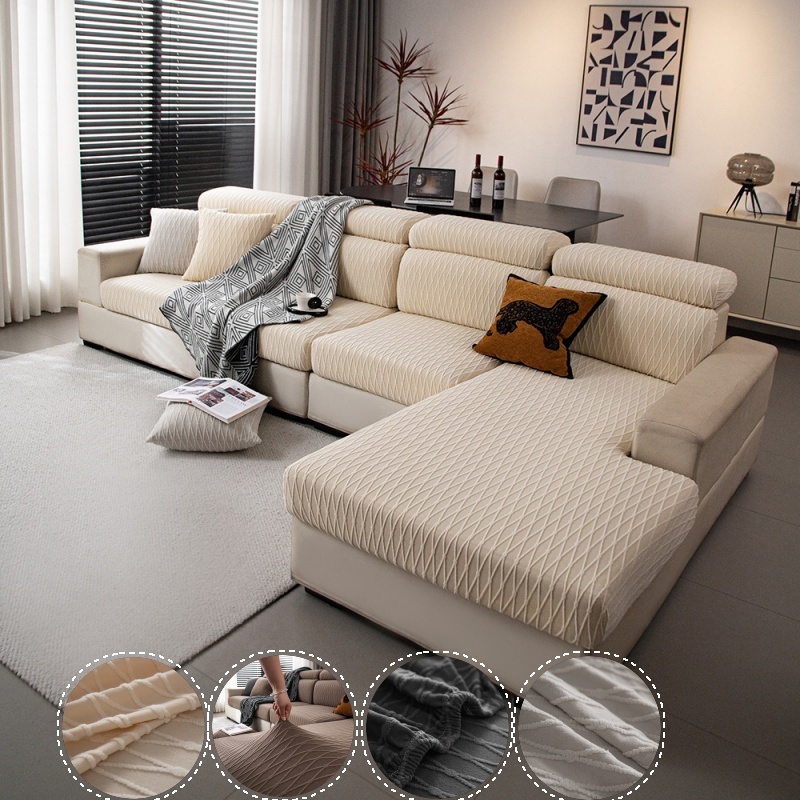 Outdoor Furniture Plus - Single Sofa Seat Cover Jacquard Fleece