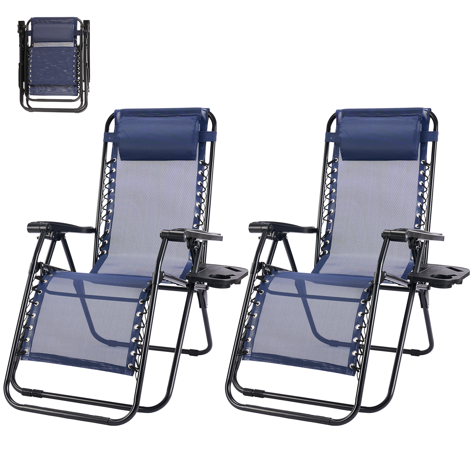 Outdoor Furniture Lounge Set - MCQ Outdoor Zero Gravity Chairs Set