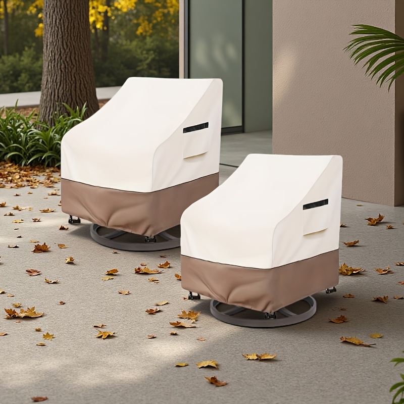 Outdoor Furniture Lounge Set - MARIIS Outdoor Swivel Chair Cover Set