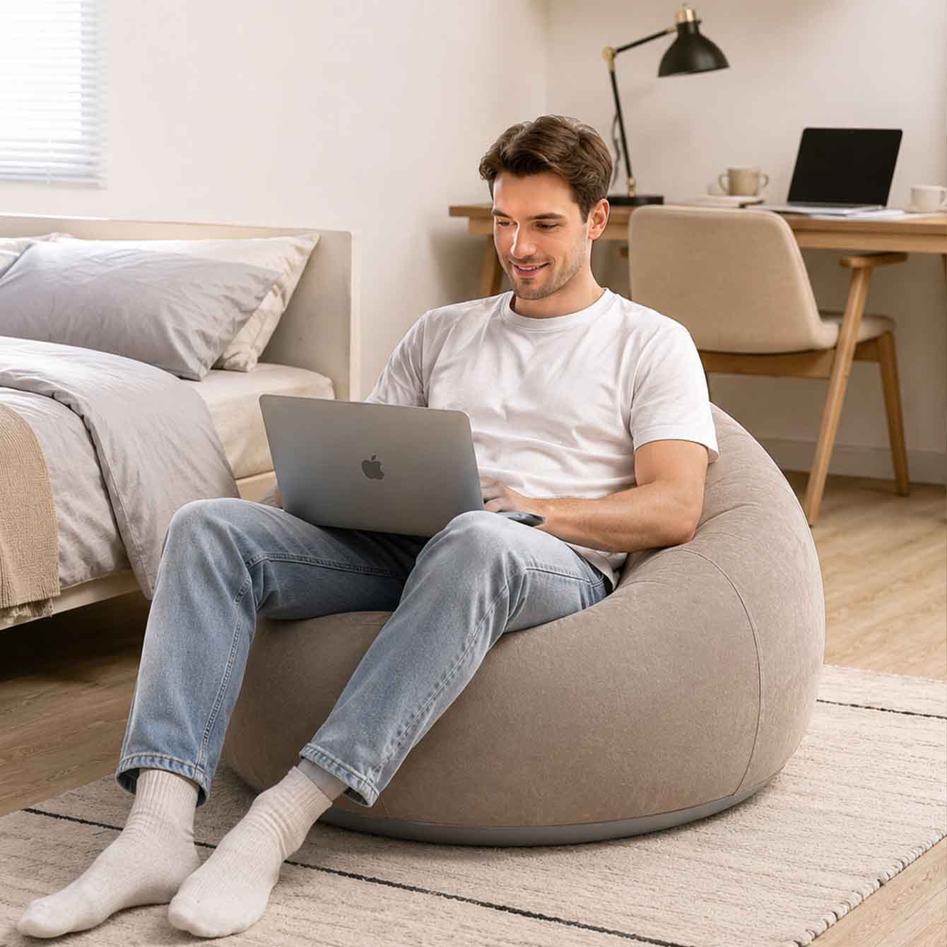 1PC Inflatable Bean Bag Chairs - Outdoor Furniture Lounge Set のレビューと価格