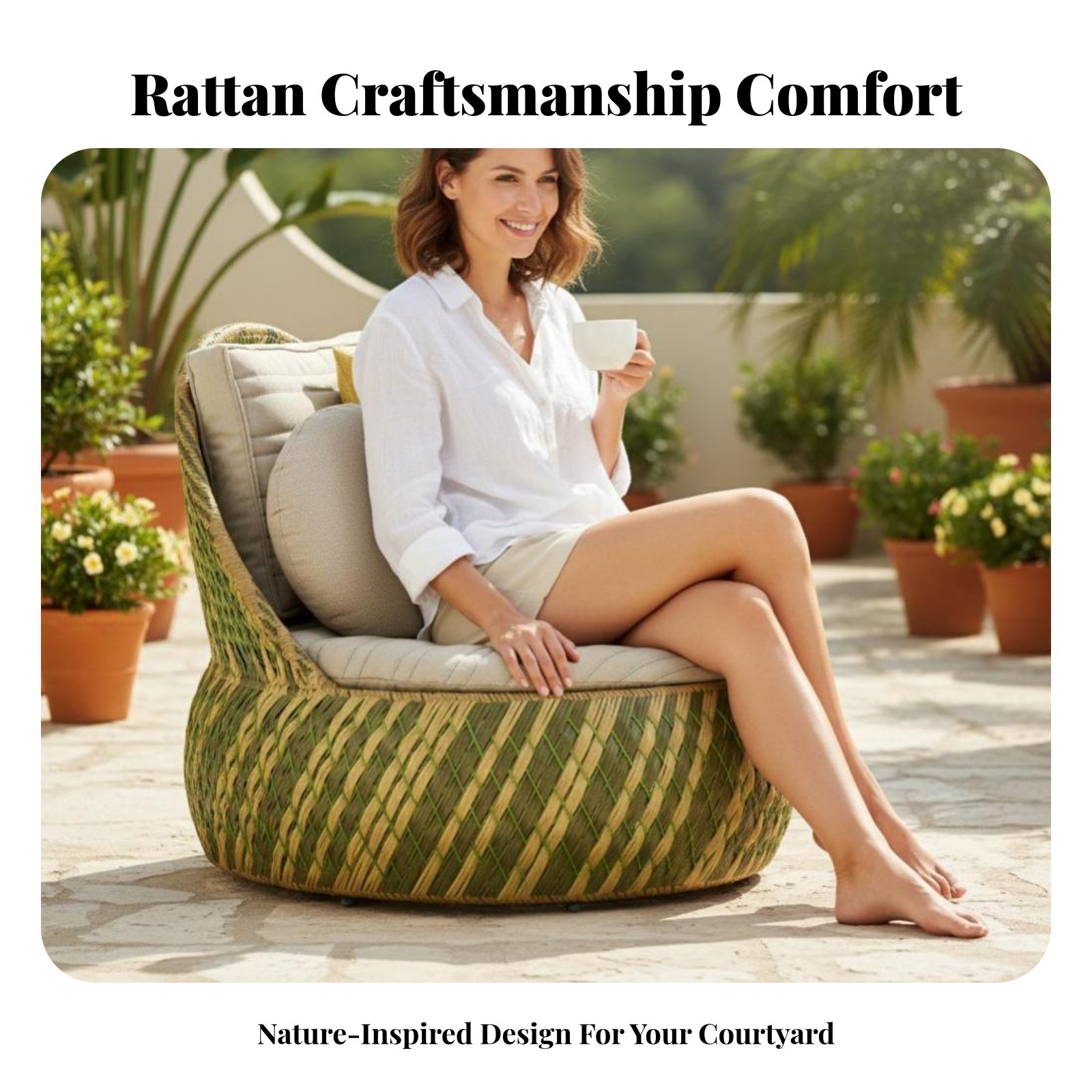 4 Pieces Round Sectionable Day - Outdoor Furniture One Piece のレビューと価格