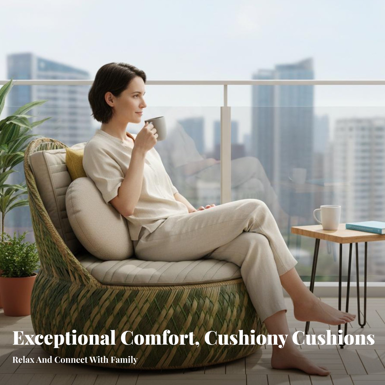 4 Pieces Round Sectionable Day - Outdoor Furniture One Piece のレビューと価格