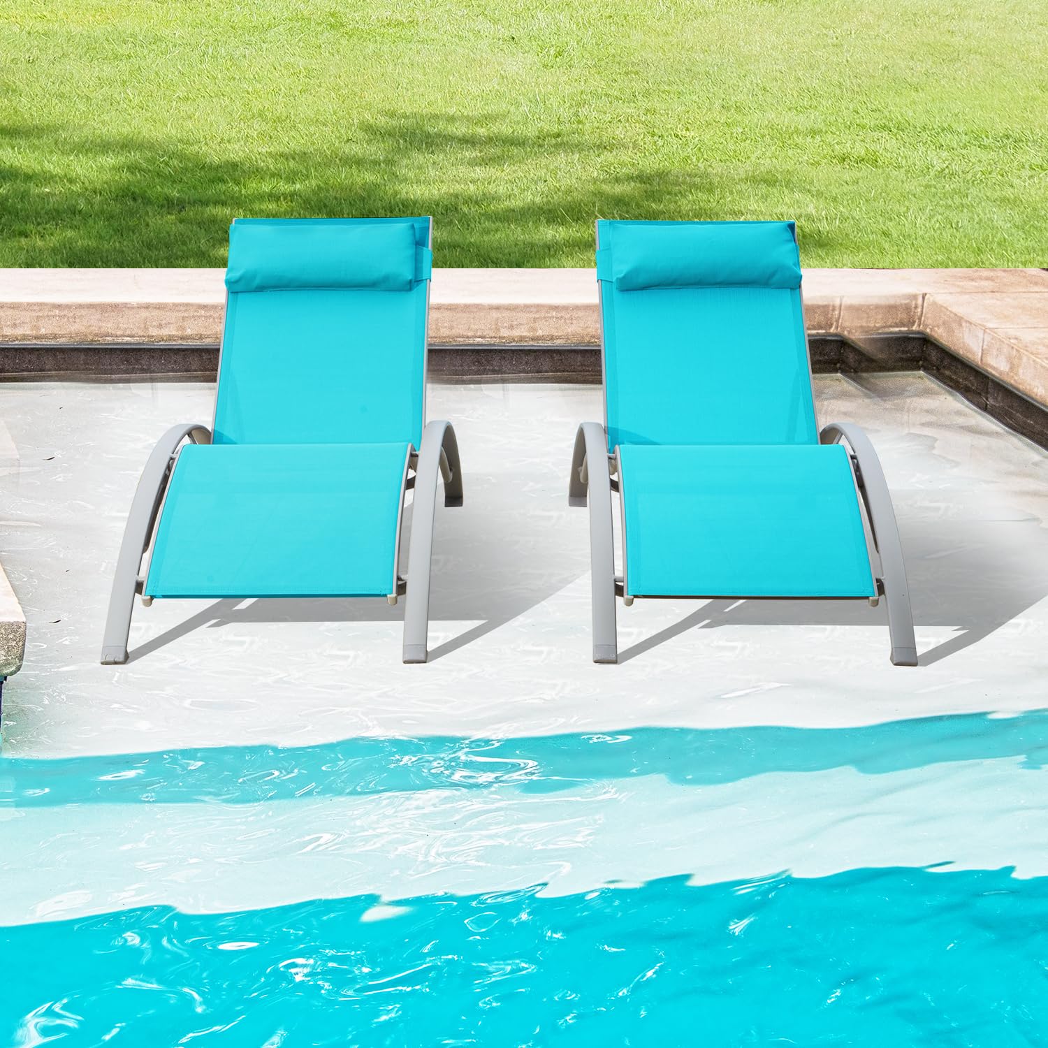 Aluminum Outdoor Sun Loungers  - Deck Chair Lounger のレビューと価格