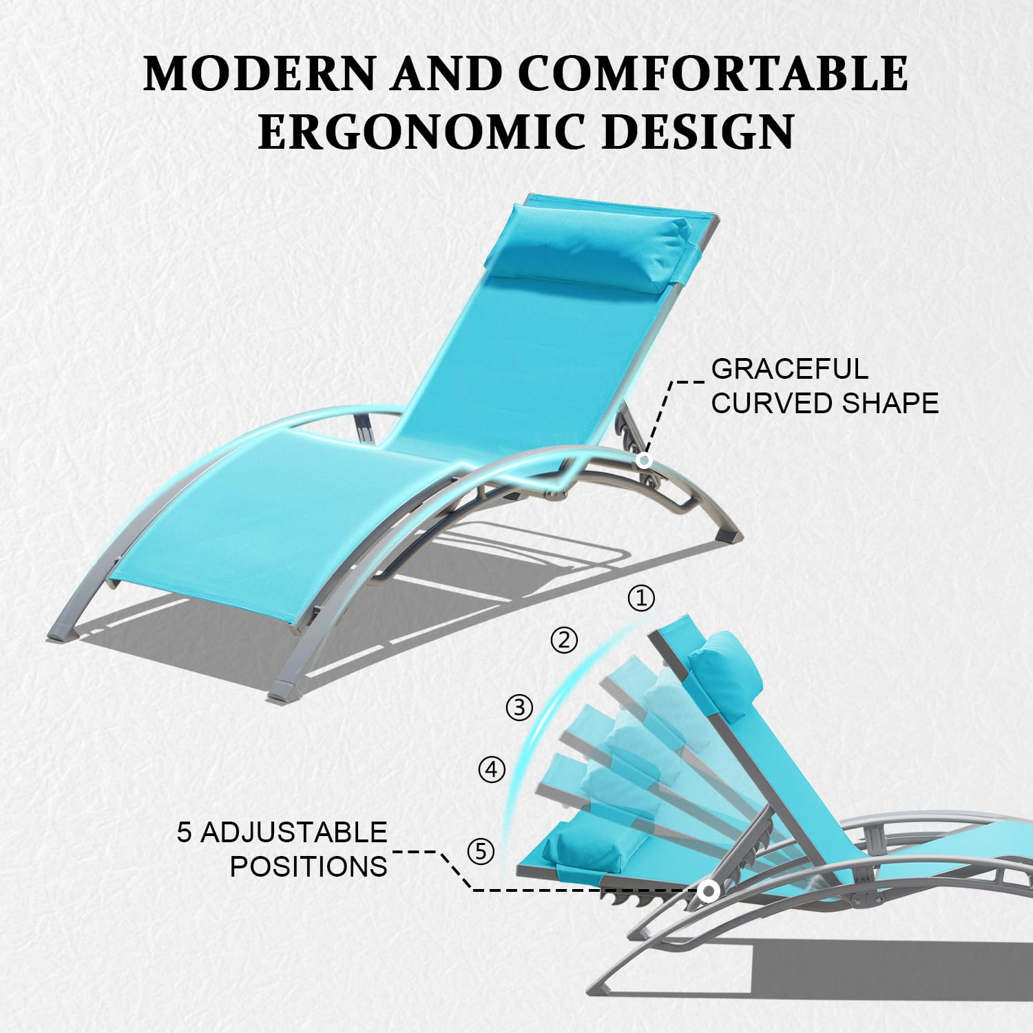 Aluminum Outdoor Sun Loungers  - Deck Chair Lounger のレビューと価格