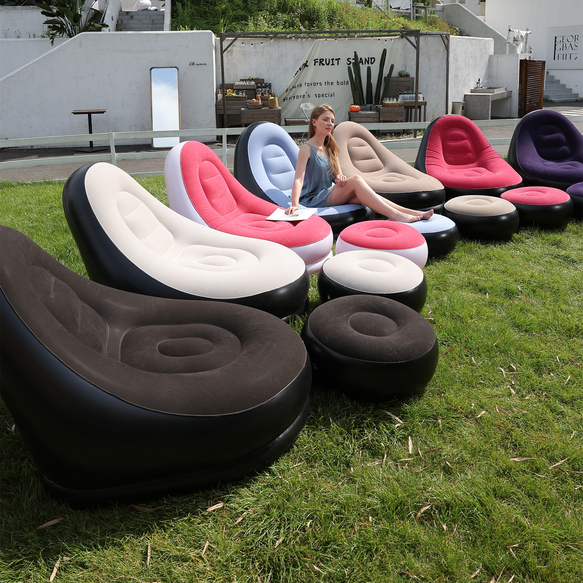 Lazy Couch Sofas Inflatable Ch - Outdoor Furniture Lounge Set のレビューと価格