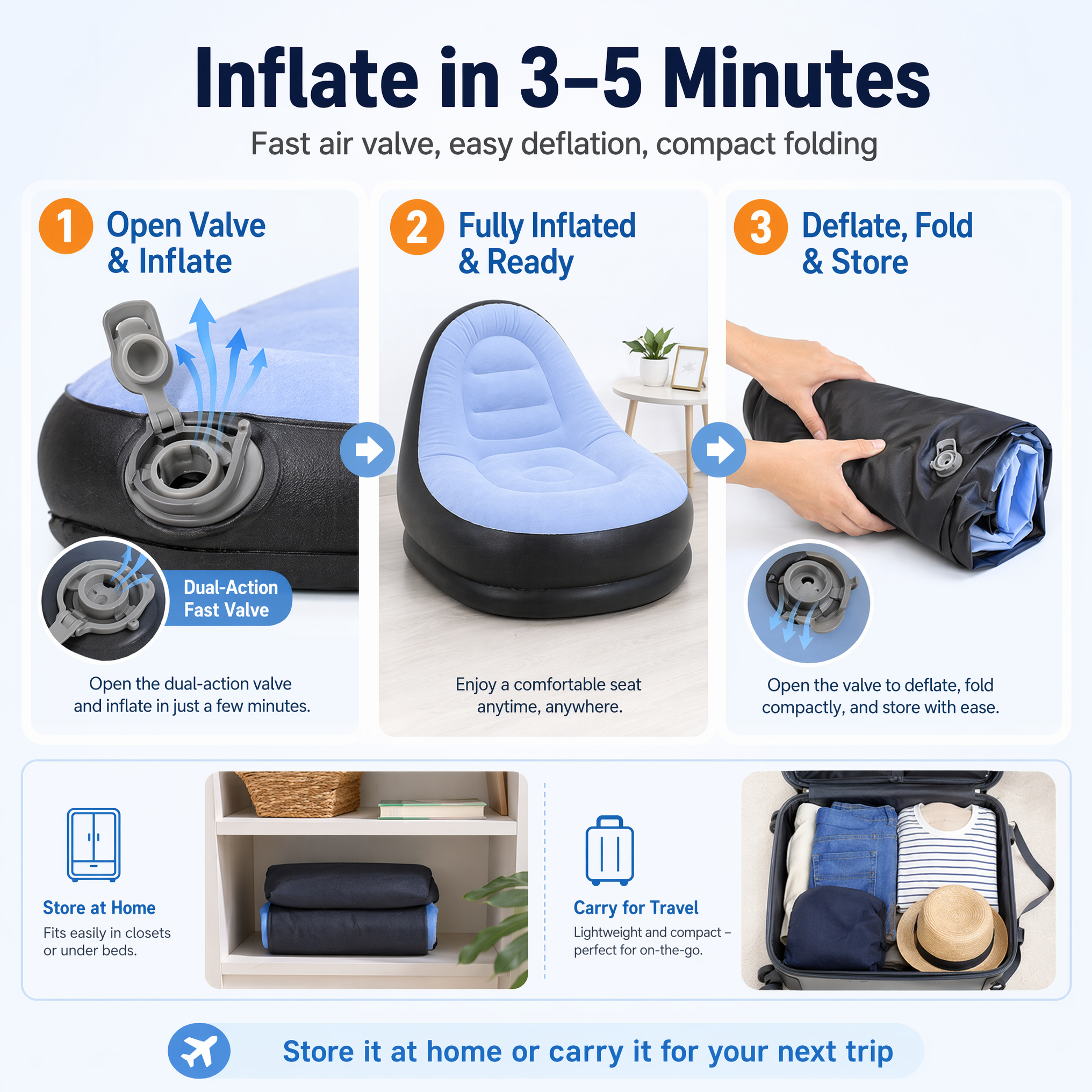 2 IN 1 Inflatable Sofa with St - Outdoor Furniture Lounge のレビューと価格