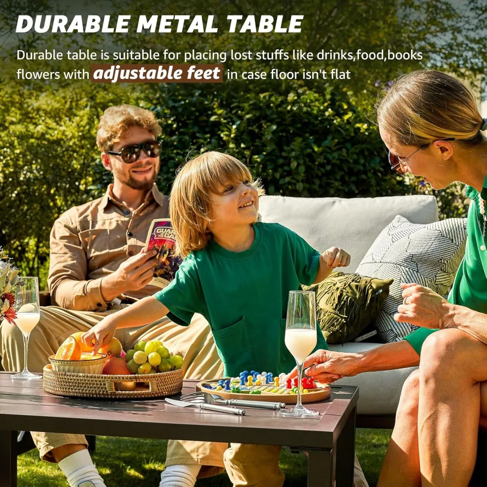 Four Pieces Patio Set, Outdoor - Outdoor Furniture One Piece のレビューと価格