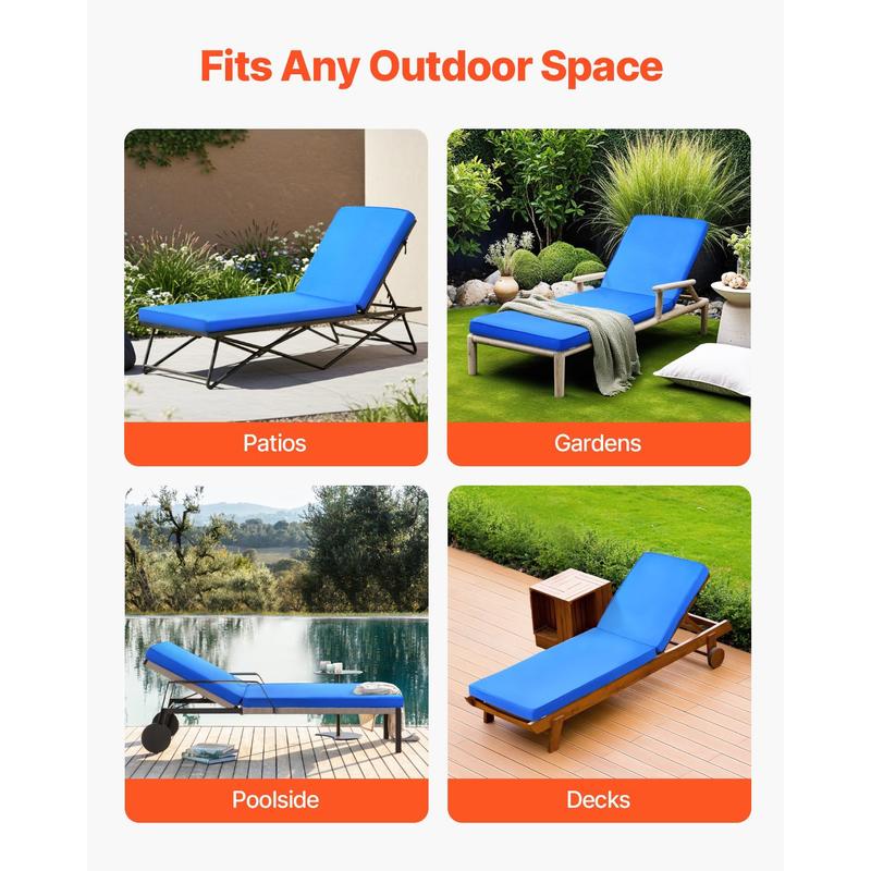 Chaise Lounge Cushion, 72 x 21 - Deck Chair Lounger のレビューと価格