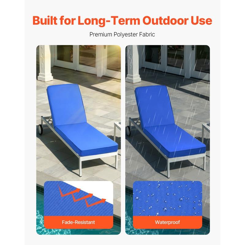 Chaise Lounge Cushion, 72 x 21 - Deck Chair Lounger のレビューと価格