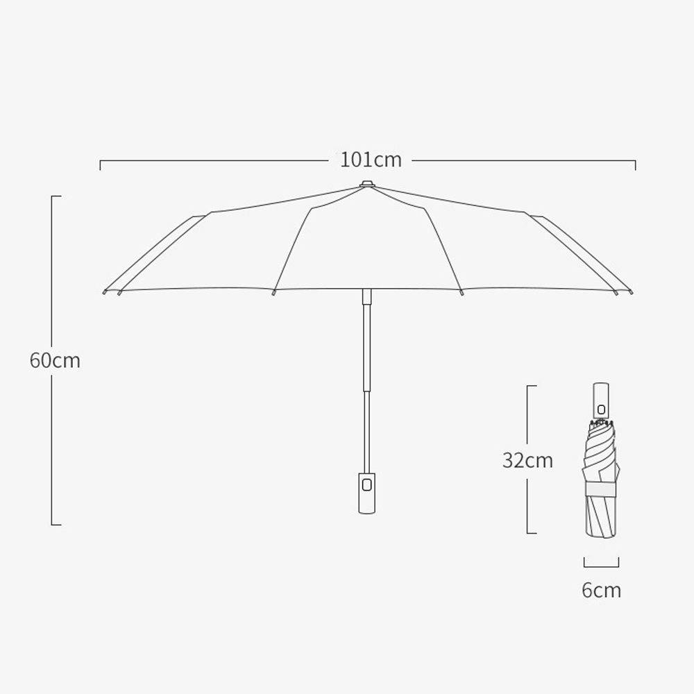 Windproof  Automatic Folding U - Parasol Umbrella Large のレビューと価格
