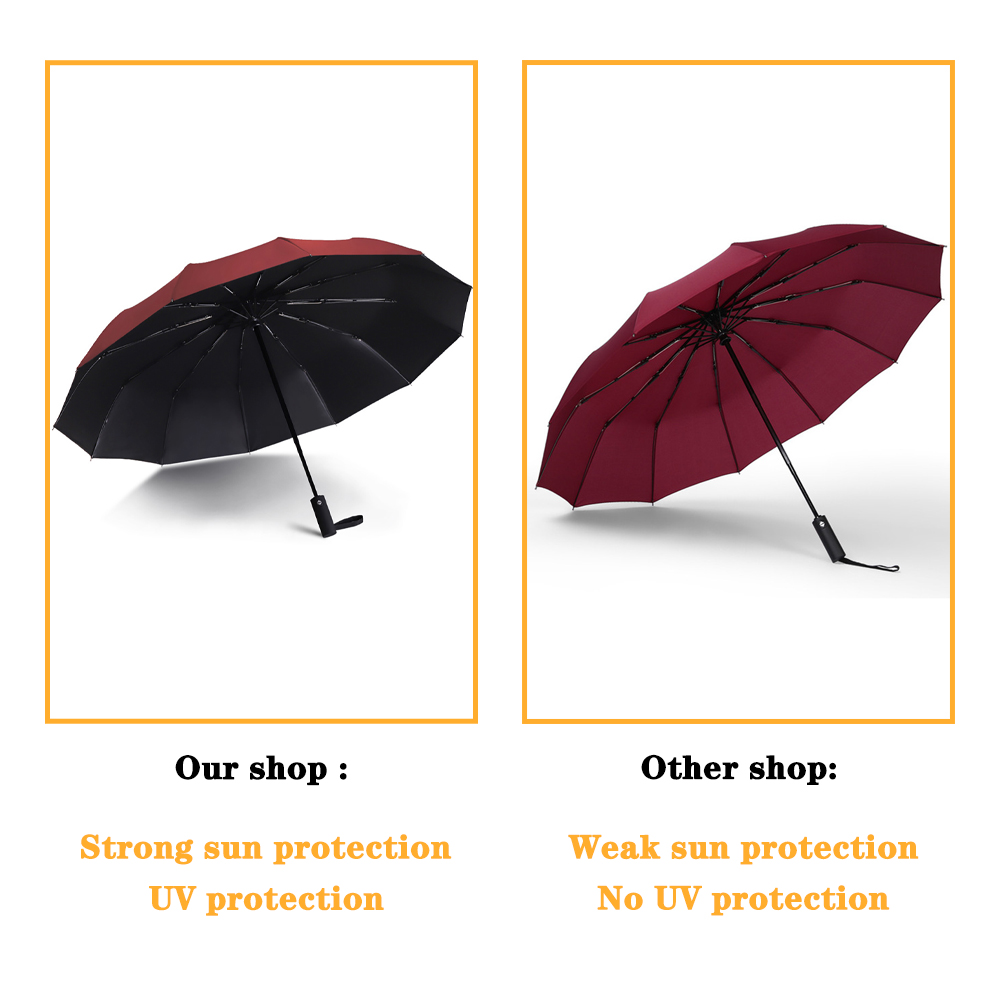 Windproof  Automatic Folding U - Parasol Umbrella Large のレビューと価格