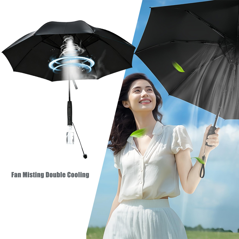 USB Rechargeable Misting Cooli - Parasol Umbrella Large のレビューと価格