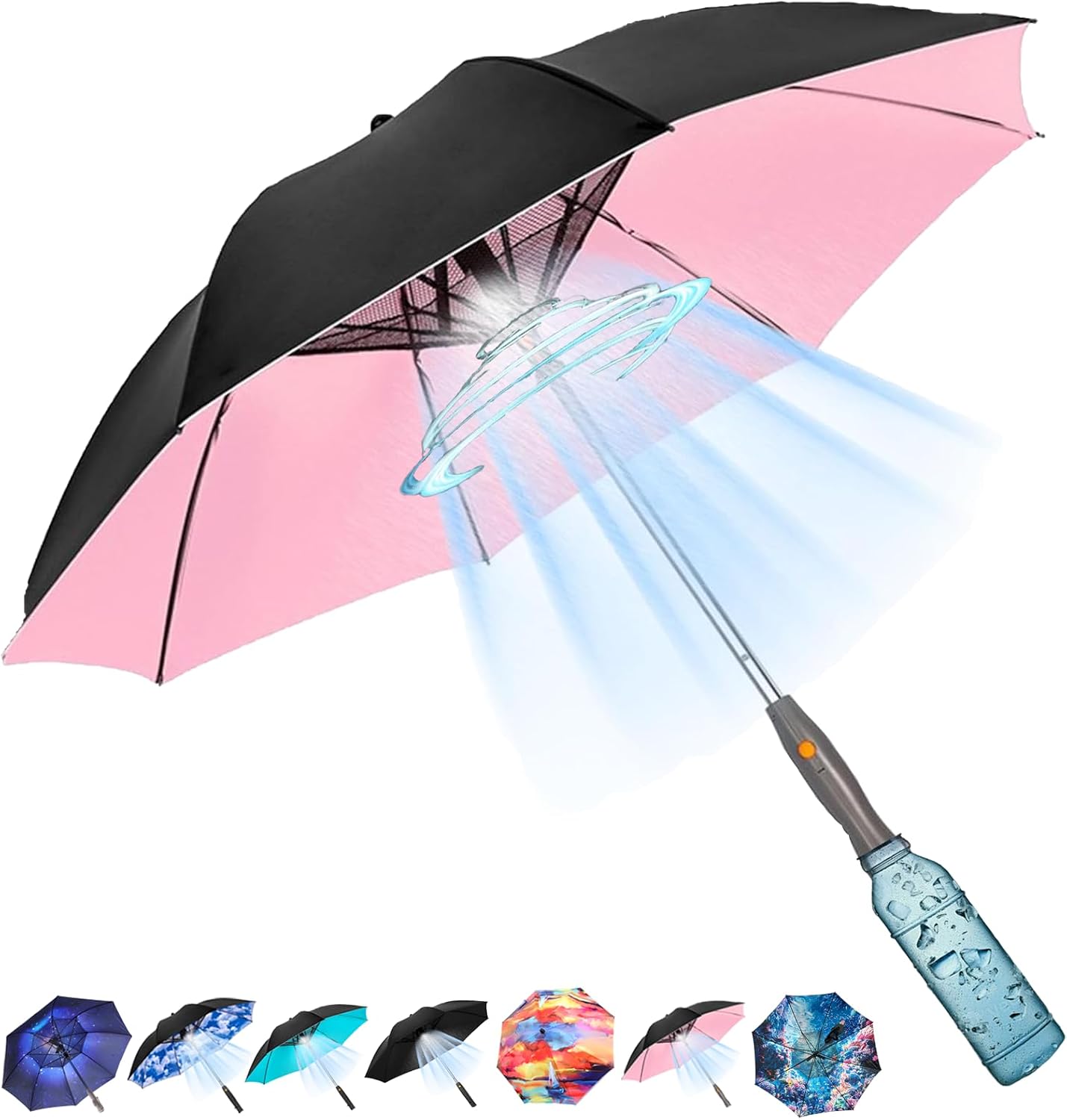 USB Rechargeable Misting Cooli - Parasol Umbrella Large のレビューと価格