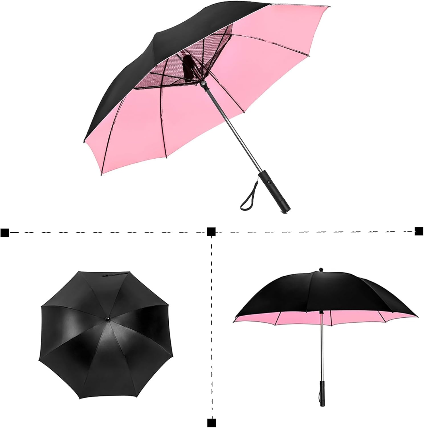 USB Rechargeable Misting Cooli - Parasol Umbrella Large のレビューと価格