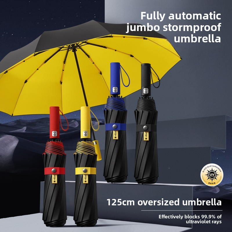 125CM Triple Fold Double Layer - Parasol Umbrella Large のレビューと価格