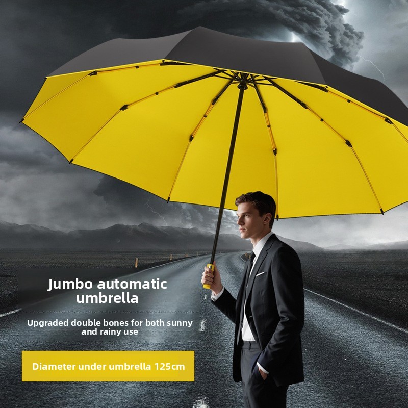 125CM Triple Fold Double Layer - Parasol Umbrella Large のレビューと価格