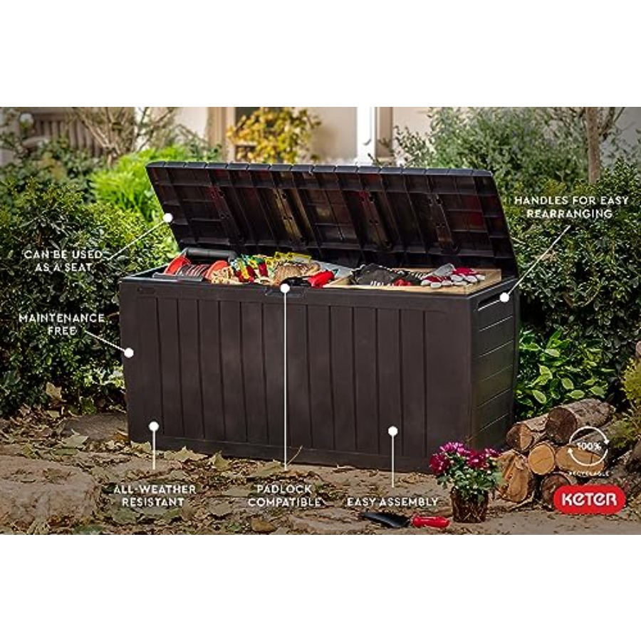 Marvel Plus 71 Gallon Resin Ou - Outdoor Furniture Plus のレビューと価格