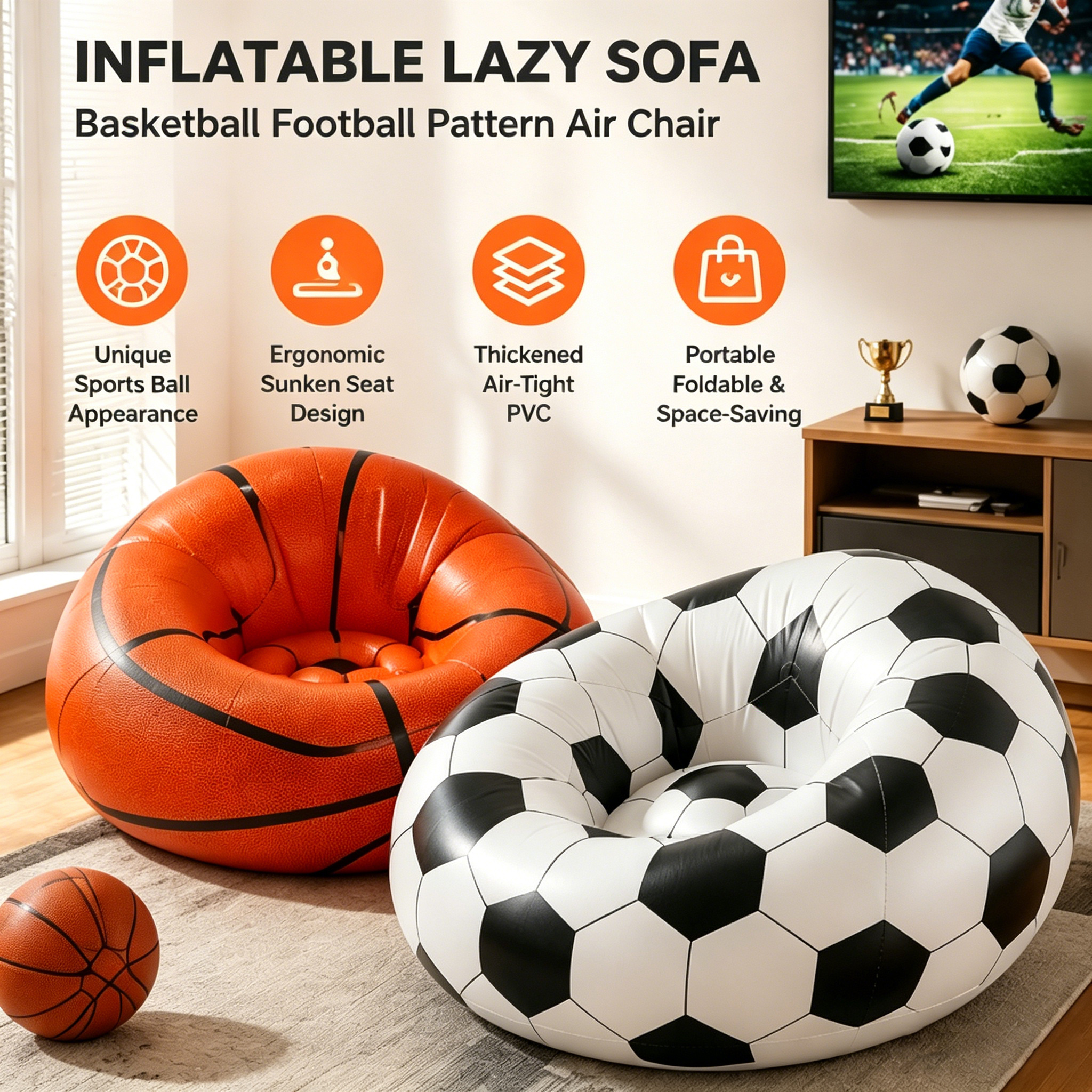 Inflatable Sofa Basketball Foo - Outdoor Furniture Lounge のレビューと価格