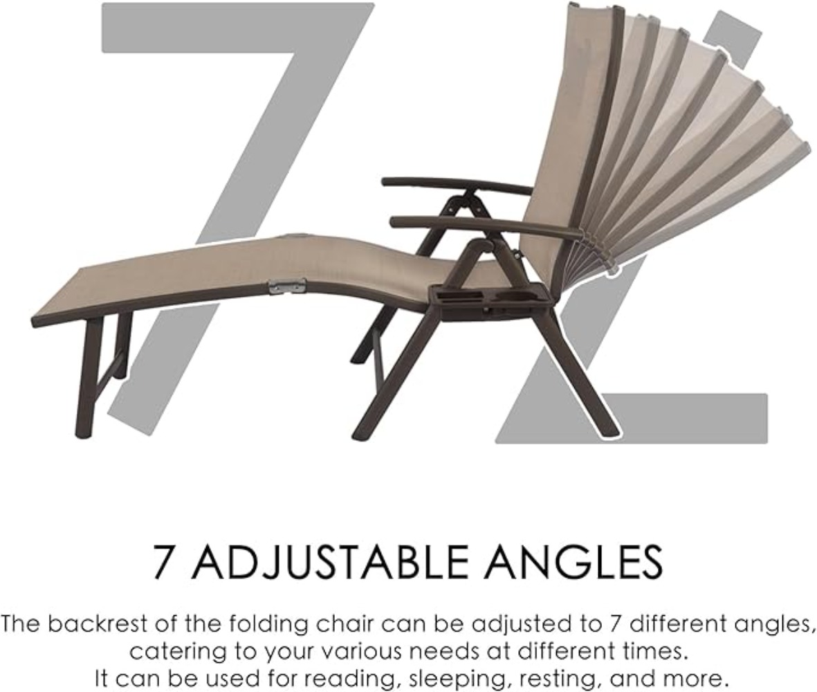 Aluminum Reclining Lounge Chai - Deck Chair Lounger のレビューと価格