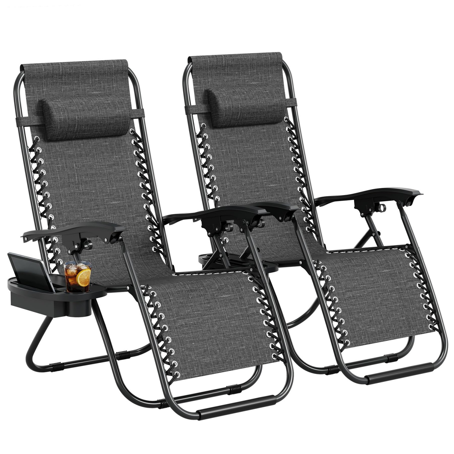 2 Pack Zero Gravity Chair with - Deck Chair Lounger のレビューと価格