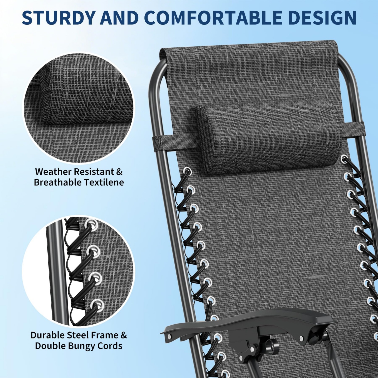 2 Pack Zero Gravity Chair with - Deck Chair Lounger のレビューと価格