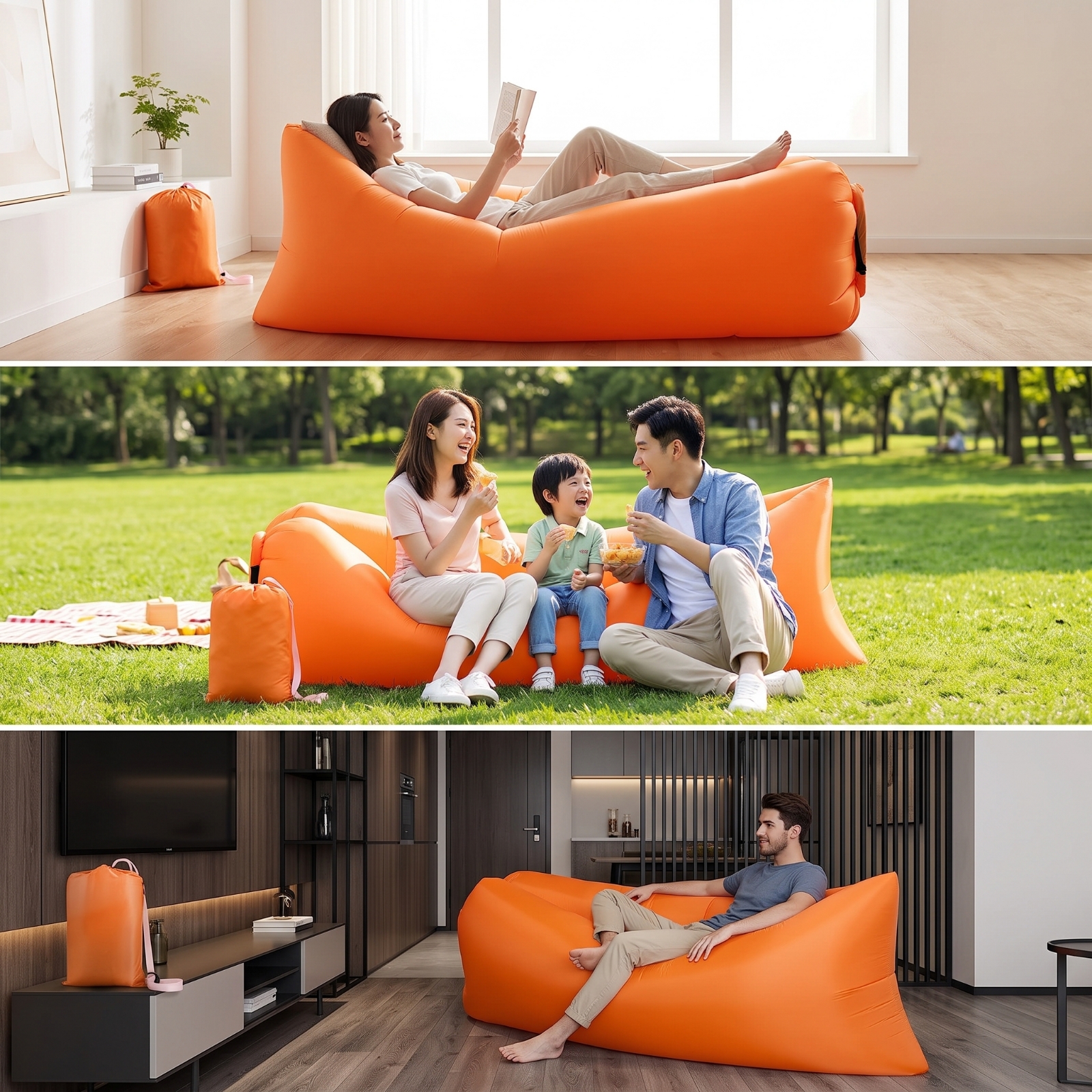 Inflatable Lazy Sofa Lightweig - Outdoor Furniture Lounge のレビューと価格