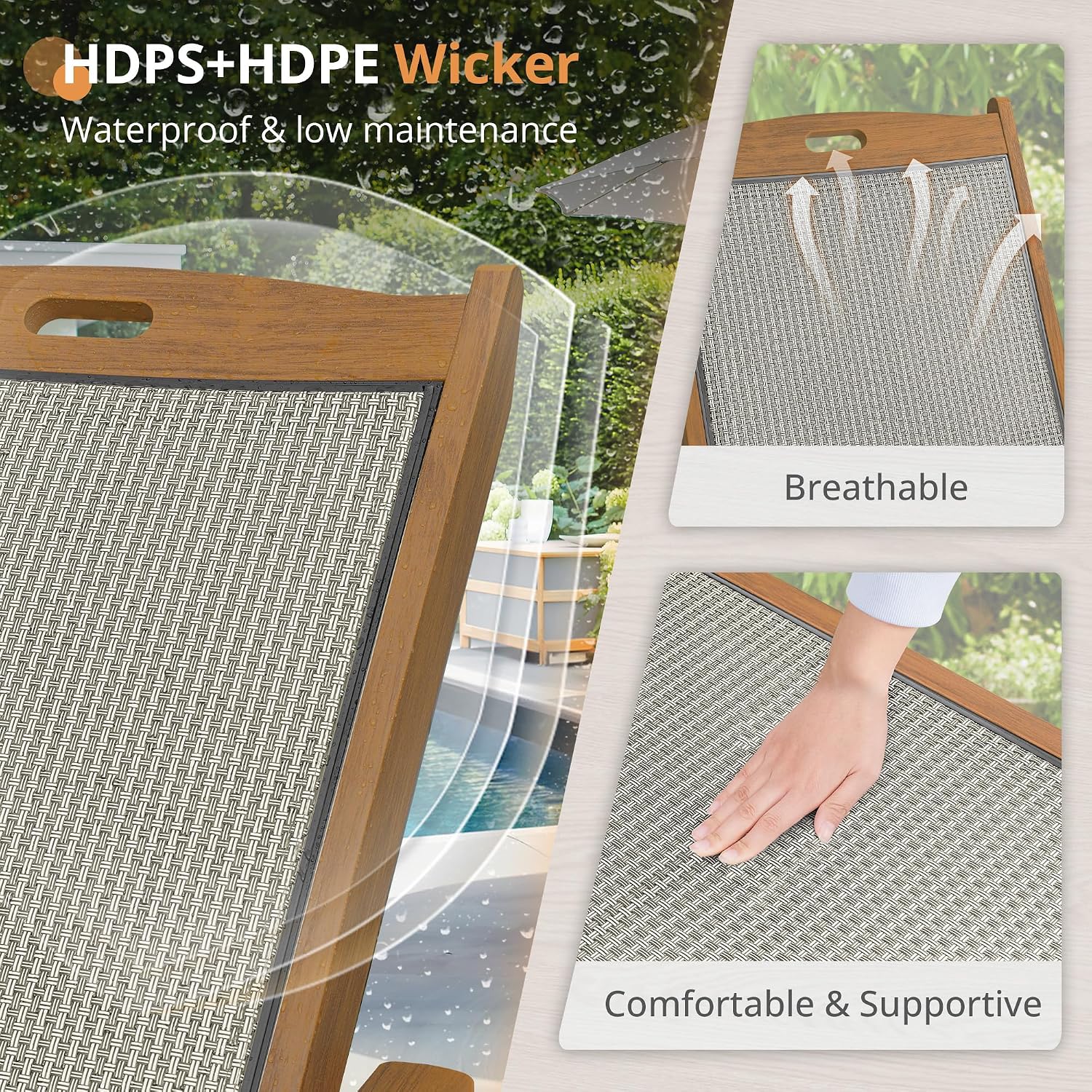 Outdoor Chaise Lounge Chair Ad - Deck Chair Lounger のレビューと価格