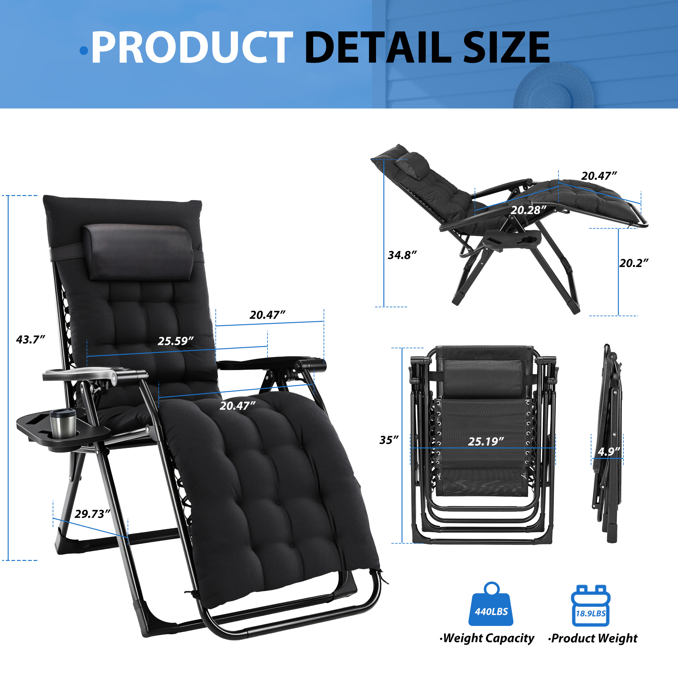 MCQ Zero Gravity Cushioned Lou - Outdoor Furniture Lounge Set のレビューと価格