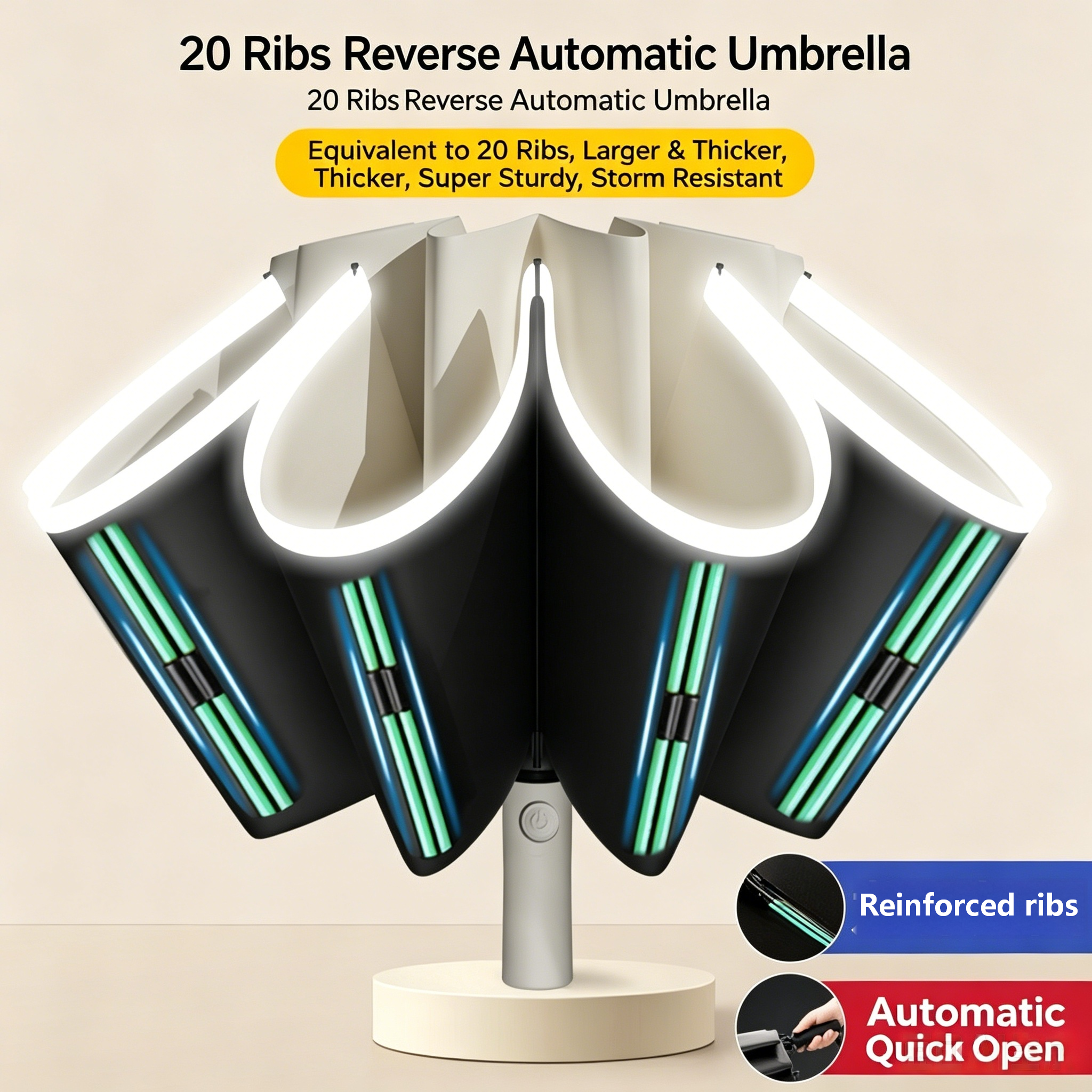 Fully Automatic Reverse Umbrel - Parasol Umbrella Large のレビューと価格