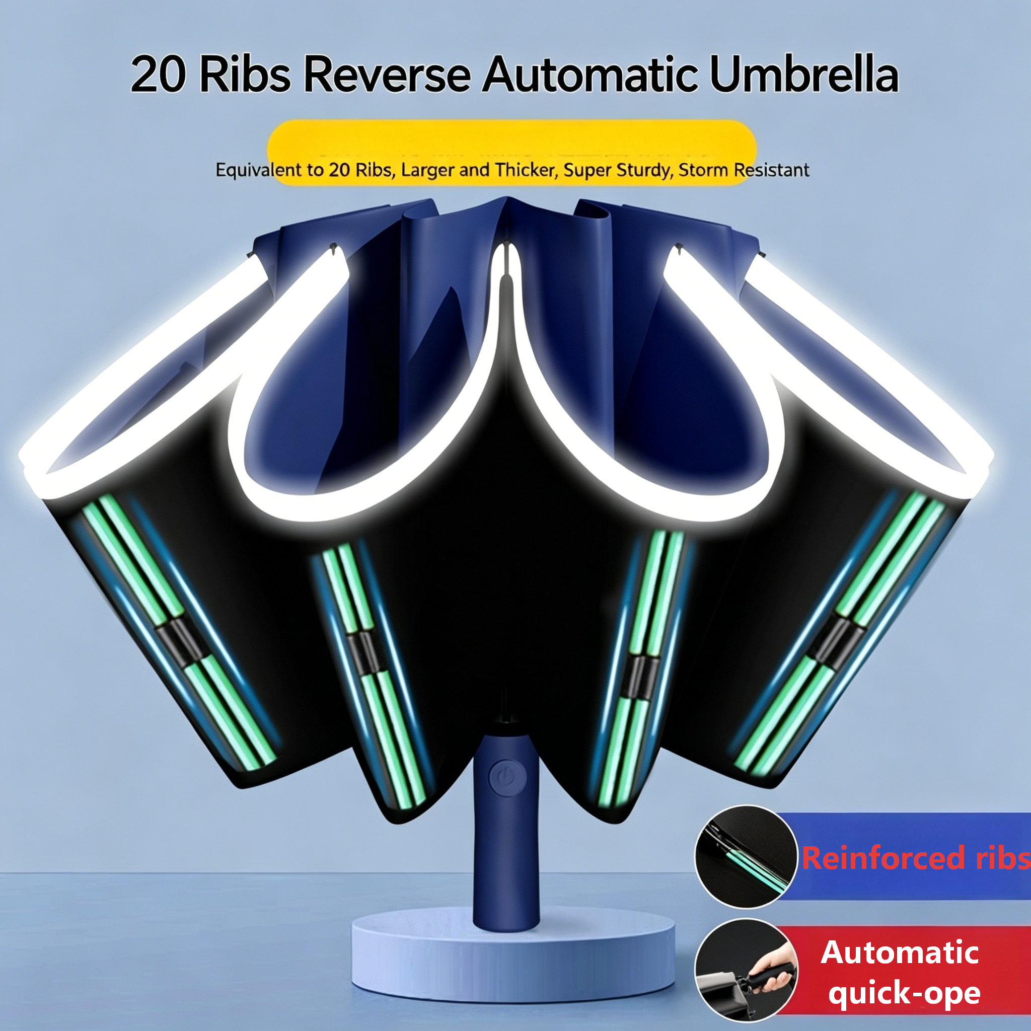 Fully Automatic Reverse Umbrel - Parasol Umbrella Large のレビューと価格