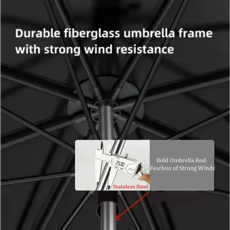 Large Stainless Steel Fishing  - Parasol Umbrella Large のレビューと価格