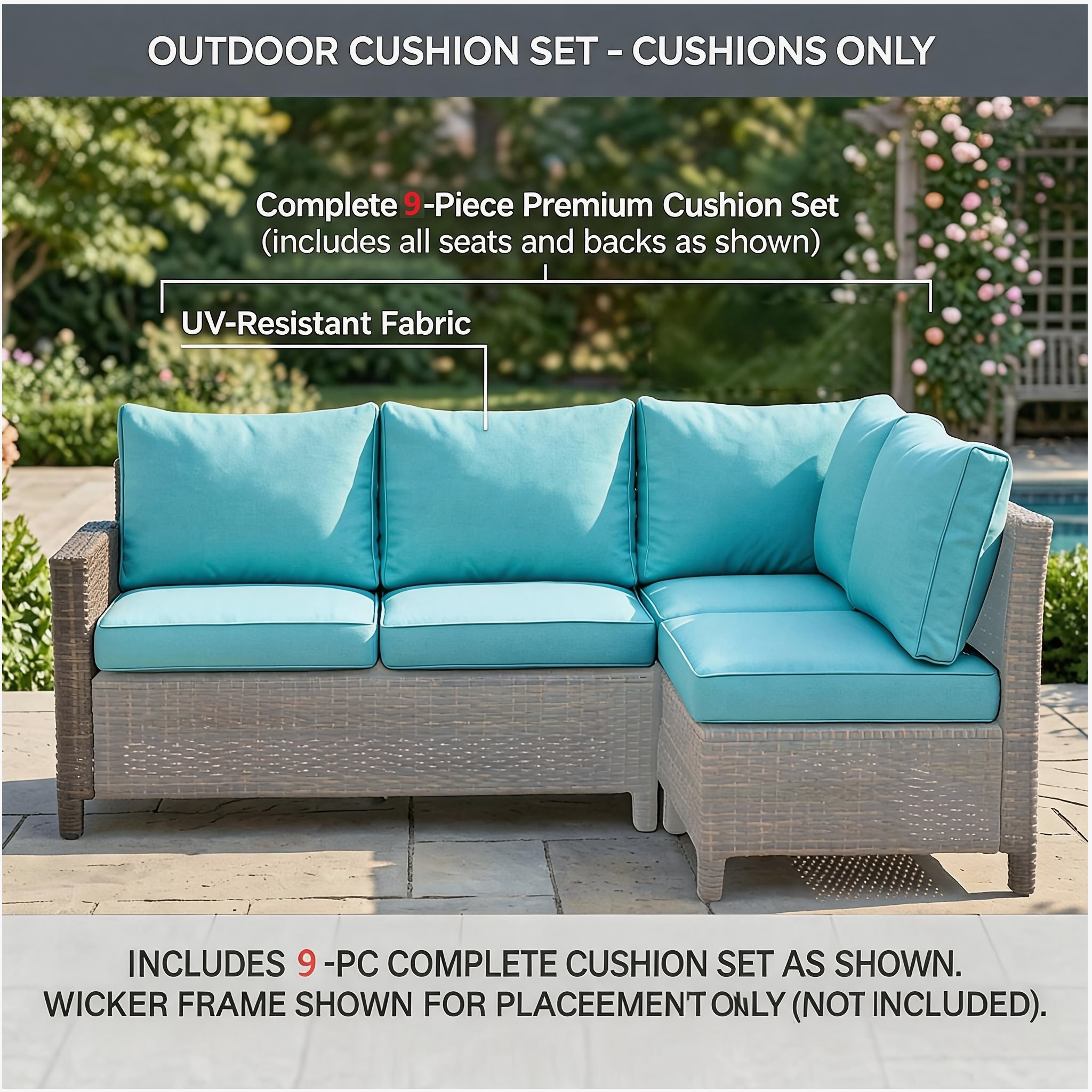 Outdoor Replacement Cushions – - Outdoor Furniture Replacement Fabric のレビューと価格