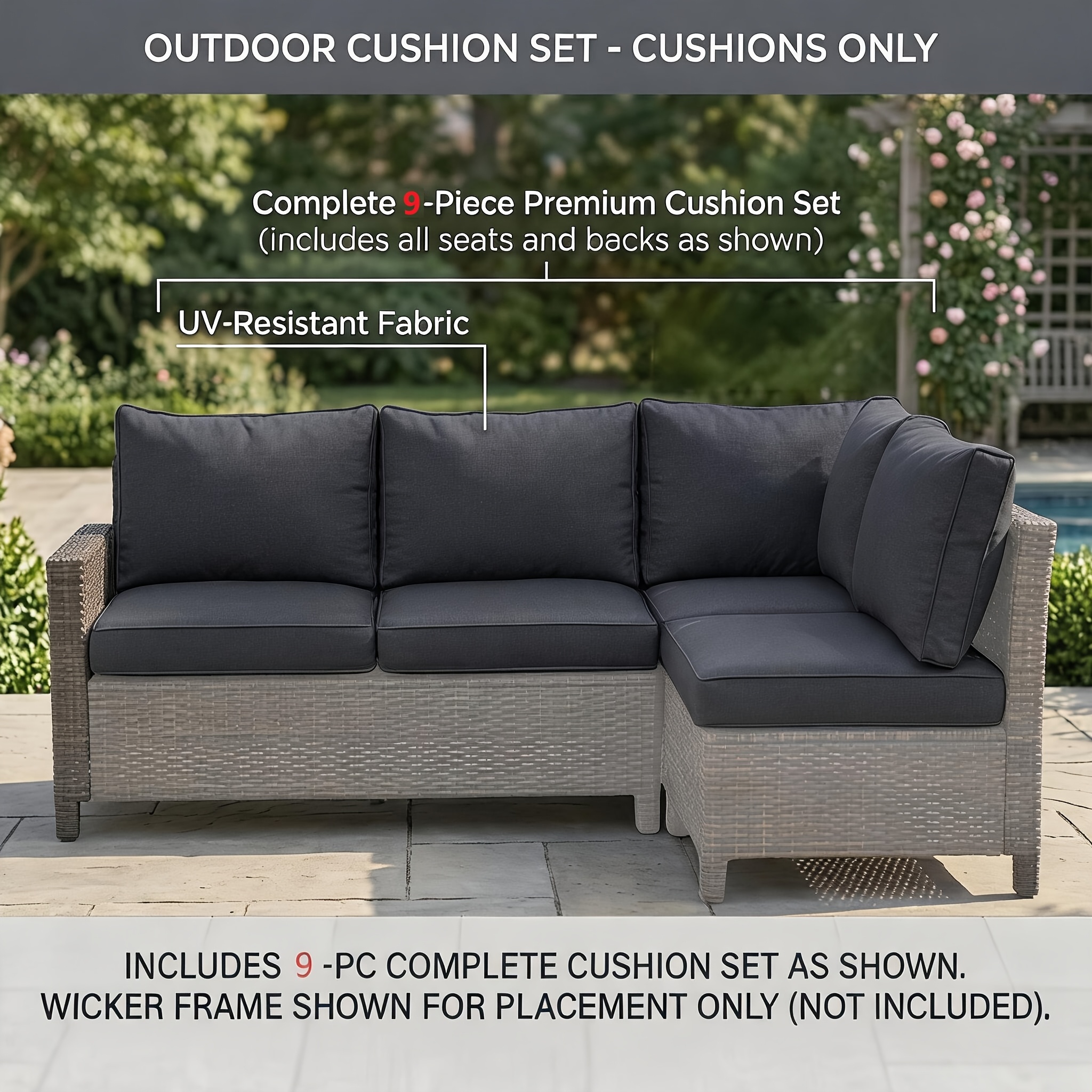 Outdoor Replacement Cushions – - Outdoor Furniture Replacement Fabric のレビューと価格