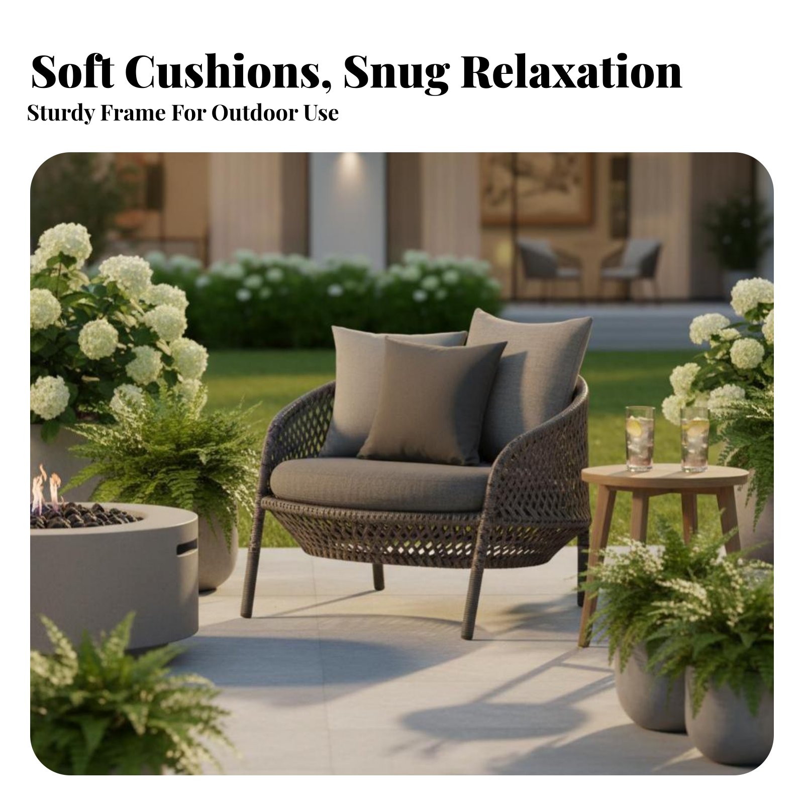 4 Pieces 4-Piece Wickerdesign  - Outdoor Furniture One Piece のレビューと価格