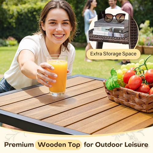 Brown 3-Piece Outdoor Wicker S - Outdoor Furniture Plus のレビューと価格