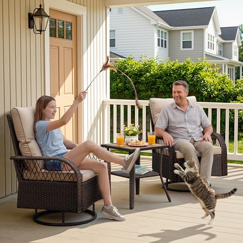 Brown 3-Piece Outdoor Wicker S - Outdoor Furniture Plus のレビューと価格