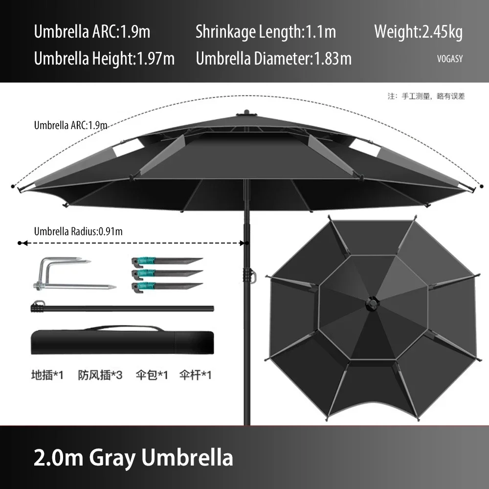 1PC Double-Layer Foldable Larg - Parasol Umbrella Large のレビューと価格