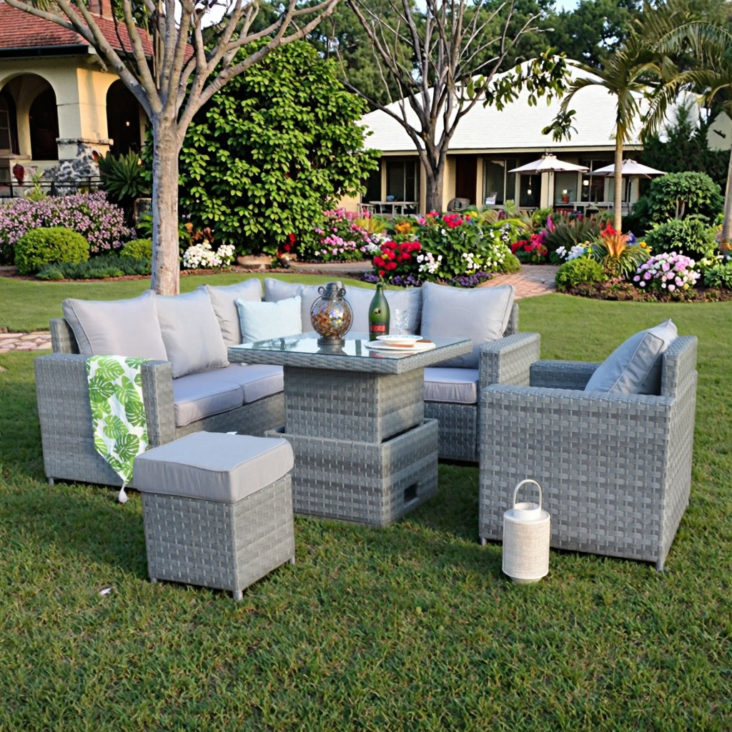 Factory Direct Sell Garden Cor - Outdoor Furniture Lounge Set のレビューと価格