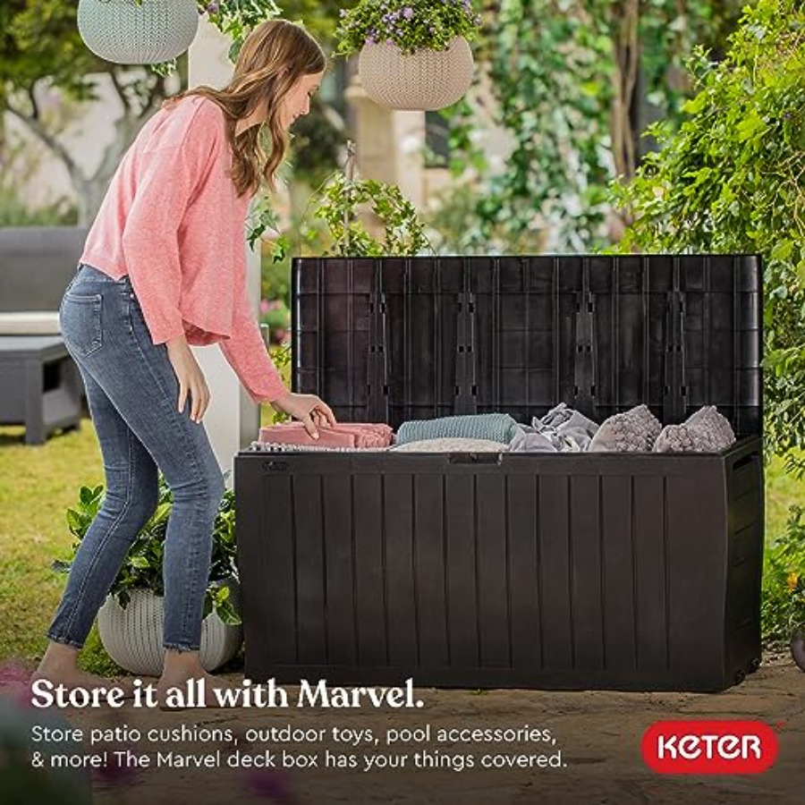 Marvel Plus 71 Gallon Resin Ou - Outdoor Furniture Plus のレビューと価格