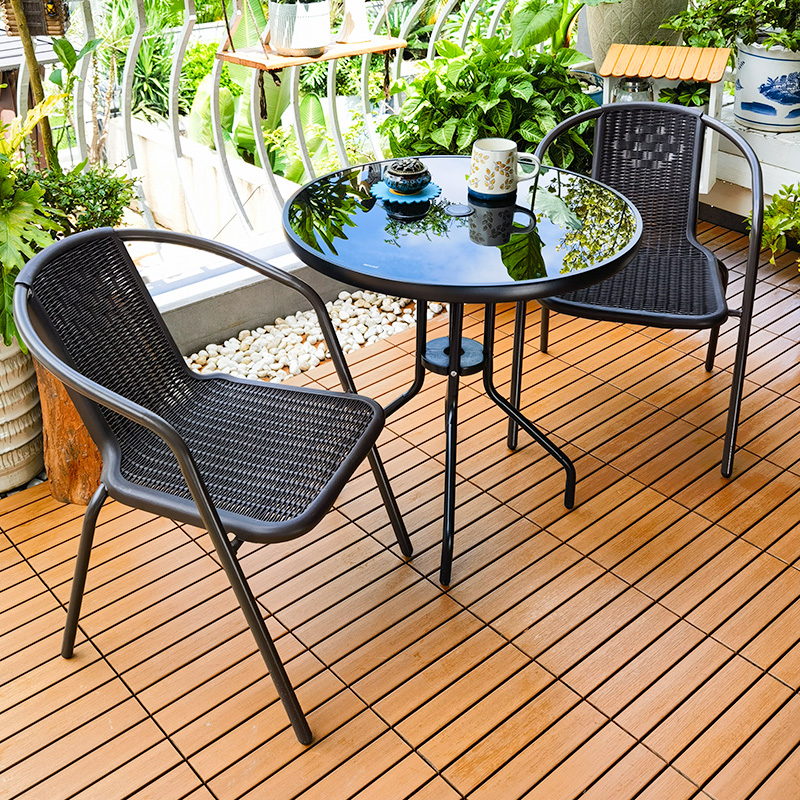Outdoor balcony table and chai - Outdoor Furniture One Piece のレビューと価格