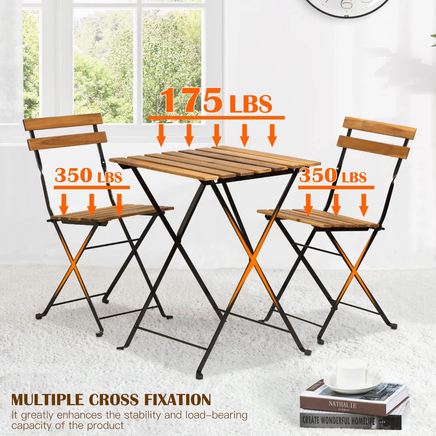 Natural wood 3-piece folding p - Outdoor Furniture One Piece のレビューと価格