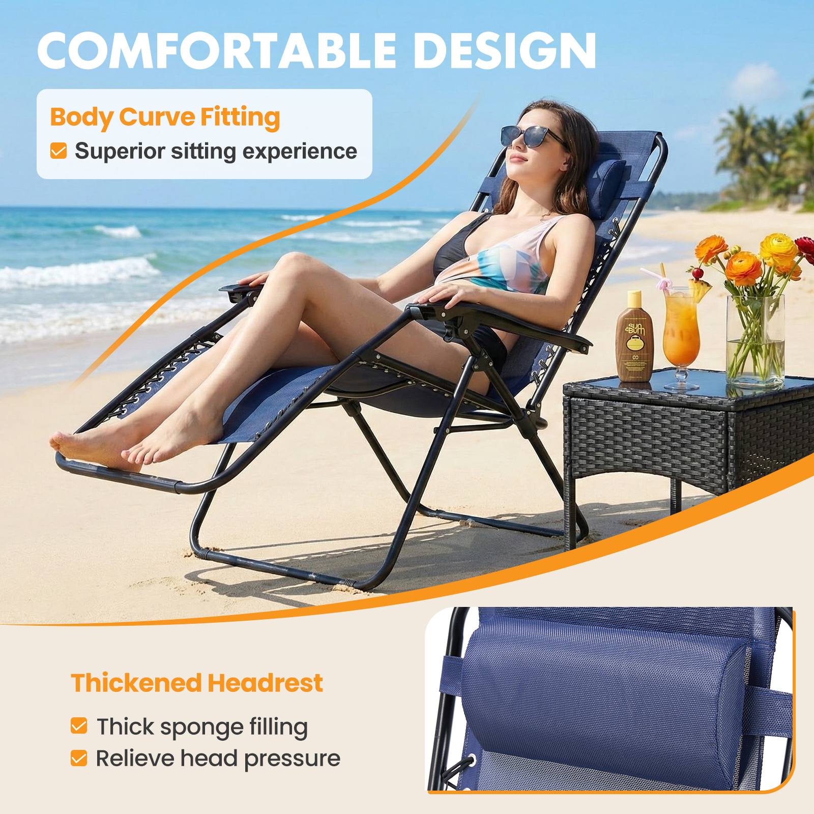 MCQ Outdoor Zero Gravity Chair - Outdoor Furniture Lounge Set のレビューと価格