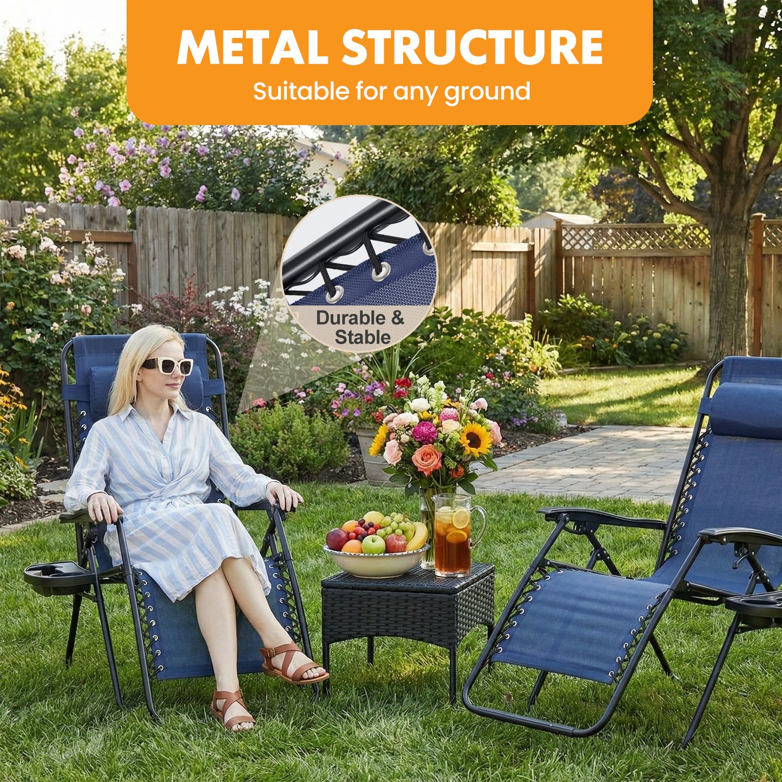 MCQ Outdoor Zero Gravity Chair - Outdoor Furniture Lounge Set のレビューと価格