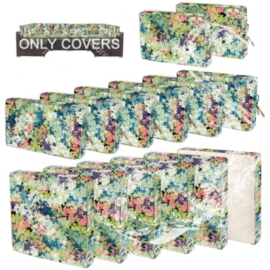 14 PCs Patio Cushion Covers fo - Outdoor Furniture Plus のレビューと価格