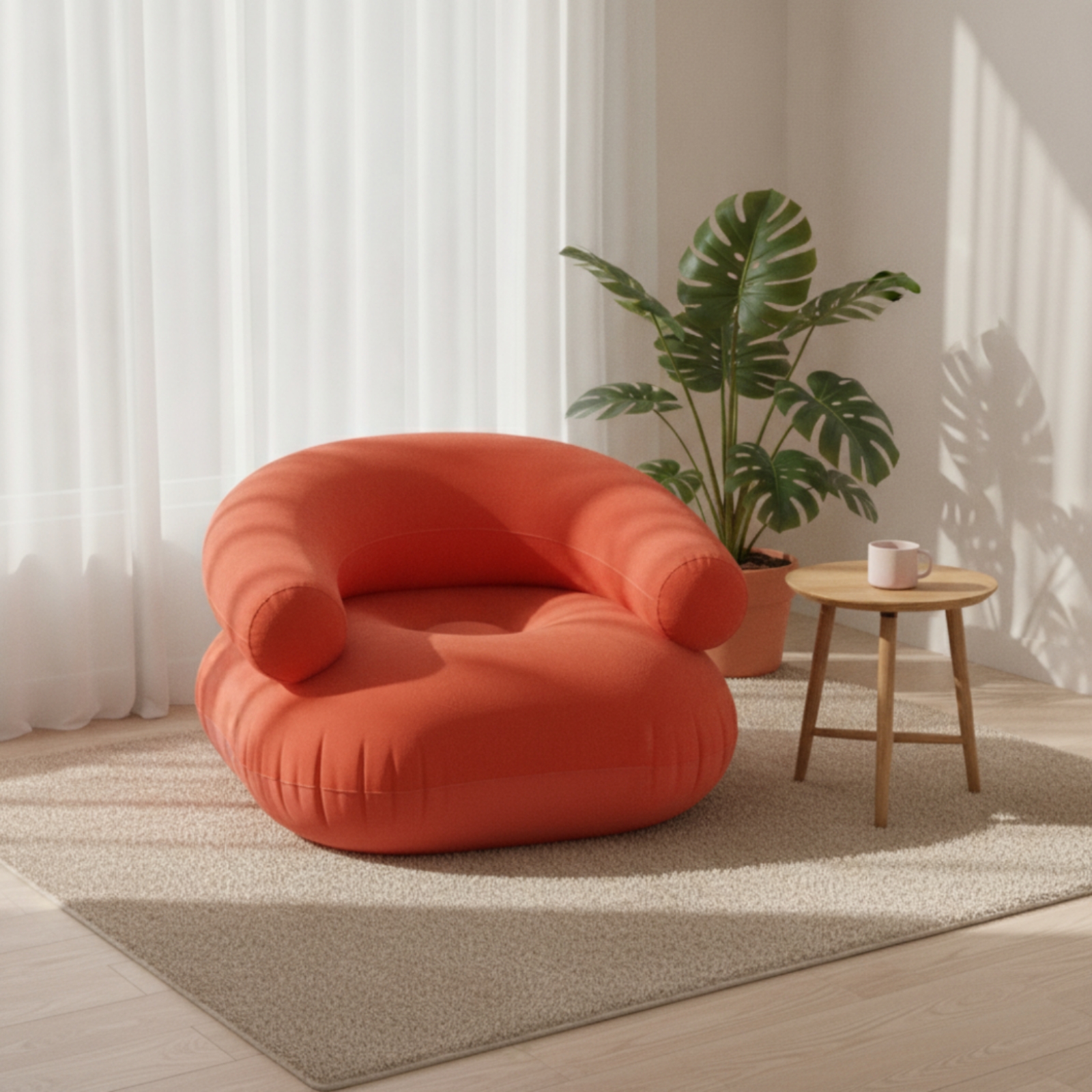 Inflatable Sofa Flocked Air So - Outdoor Furniture Lounge のレビューと価格
