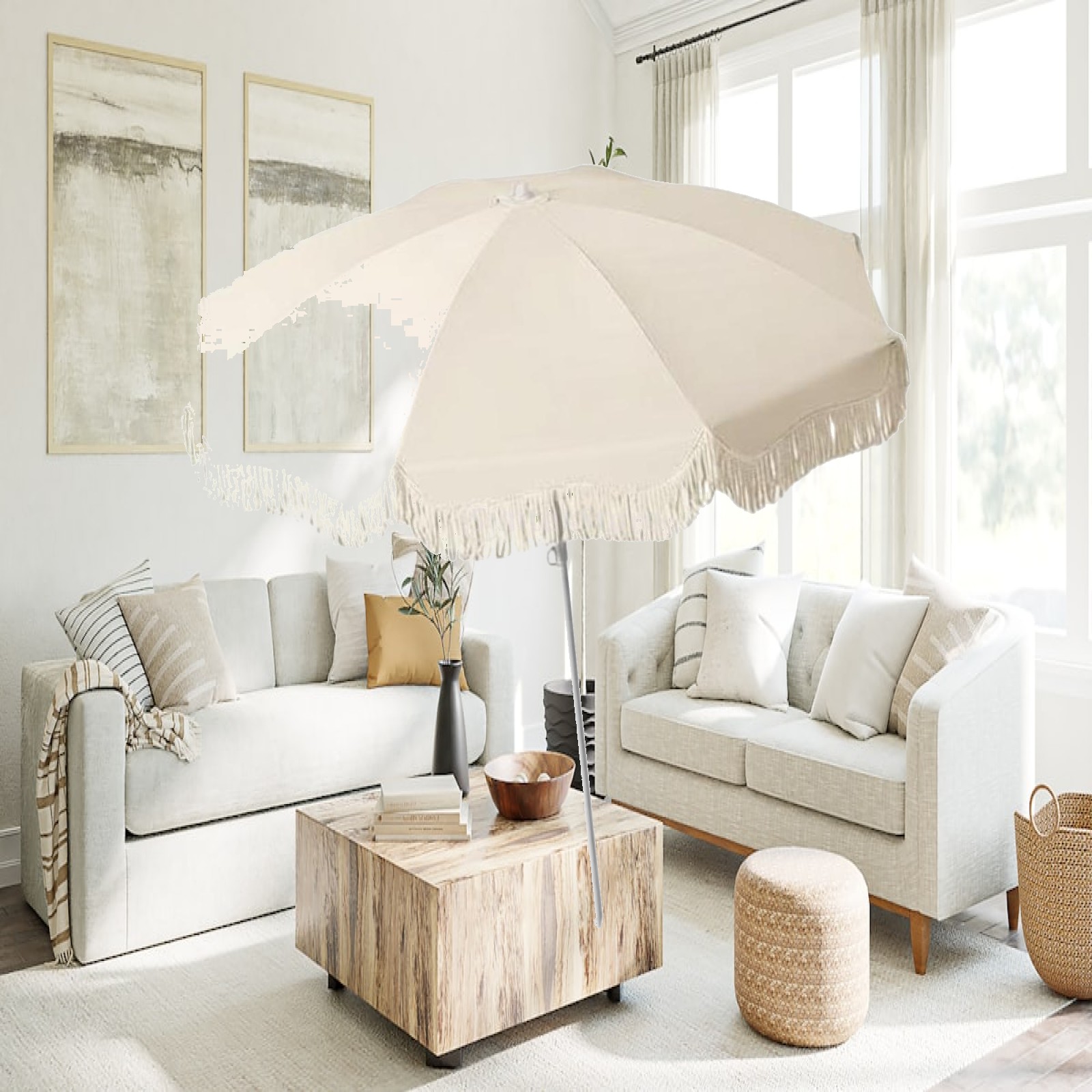 Fringe Patio Umbrella UPF50 Pl - Outdoor Furniture Plus のレビューと価格