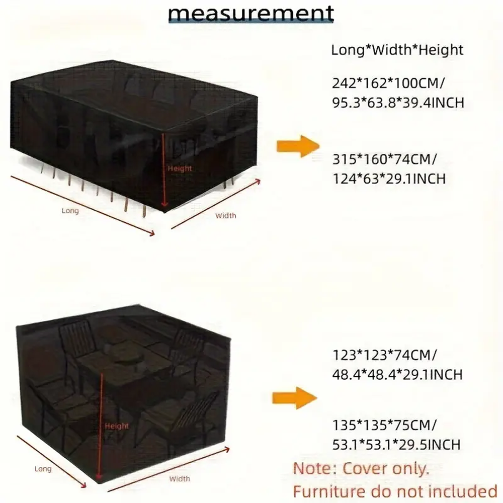 Outdoor Patio Garden Furniture - Outdoor Furniture Cover Waterproof のレビューと価格
