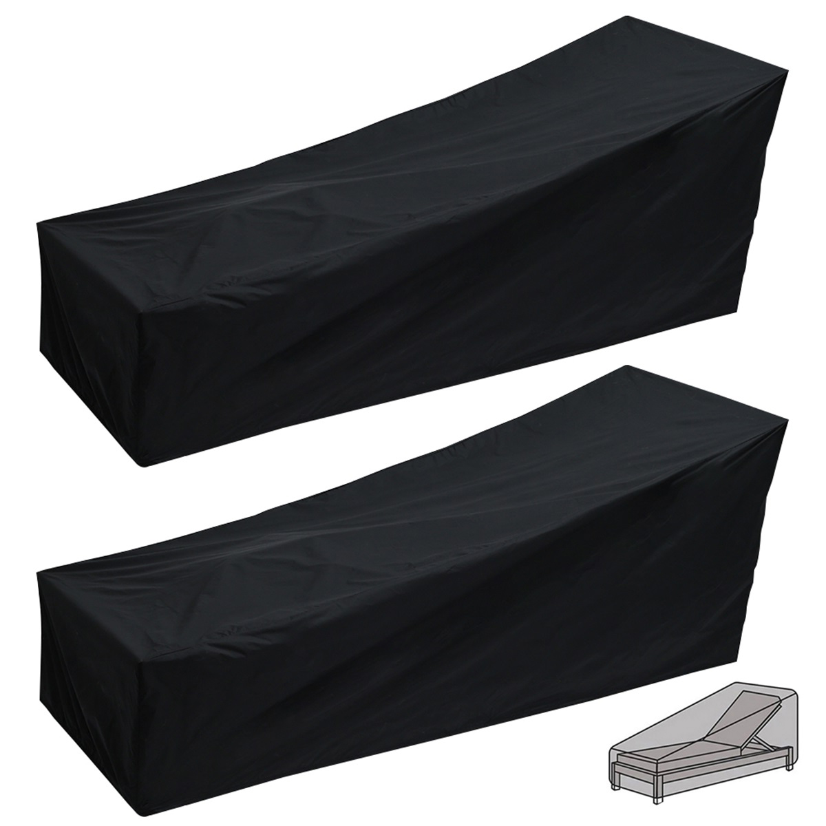 Outdoor Garden Sunbed Cover Su - Outdoor Furniture Lounge Set のレビューと価格
