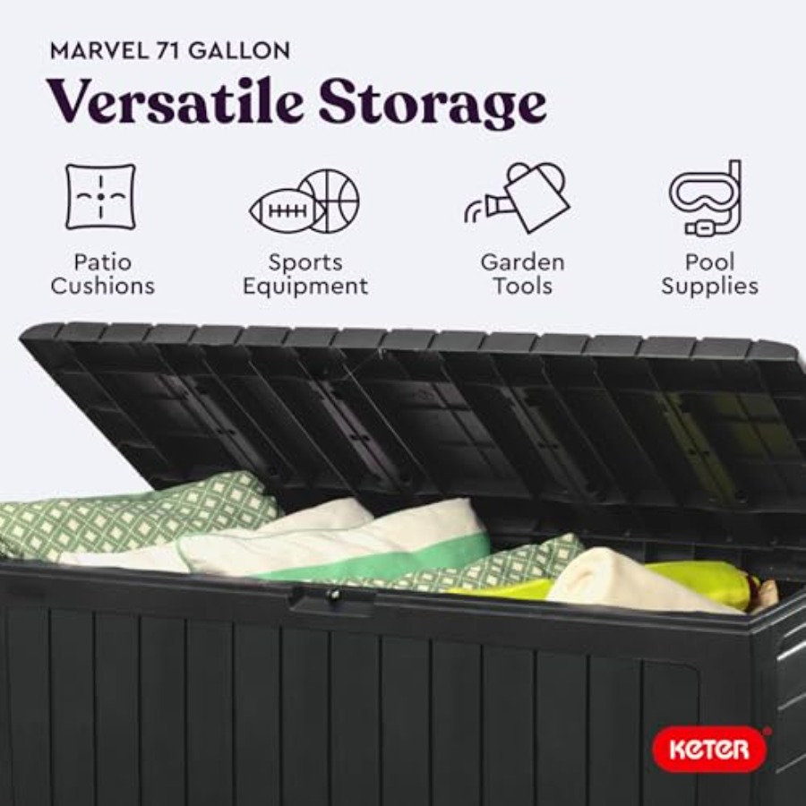 Marvel Plus 71 Gallon Resin De - Outdoor Furniture Plus のレビューと価格