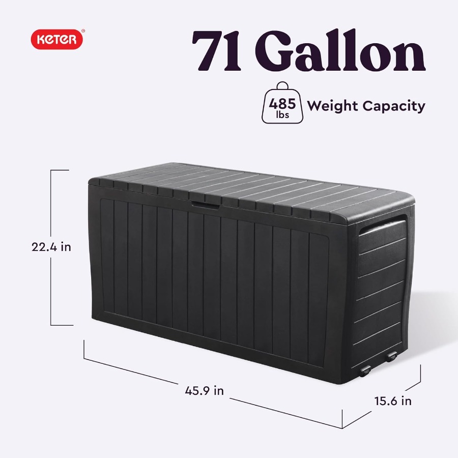 Keter Marvel Plus 71 Gallon Re - Outdoor Furniture Plus のレビューと価格